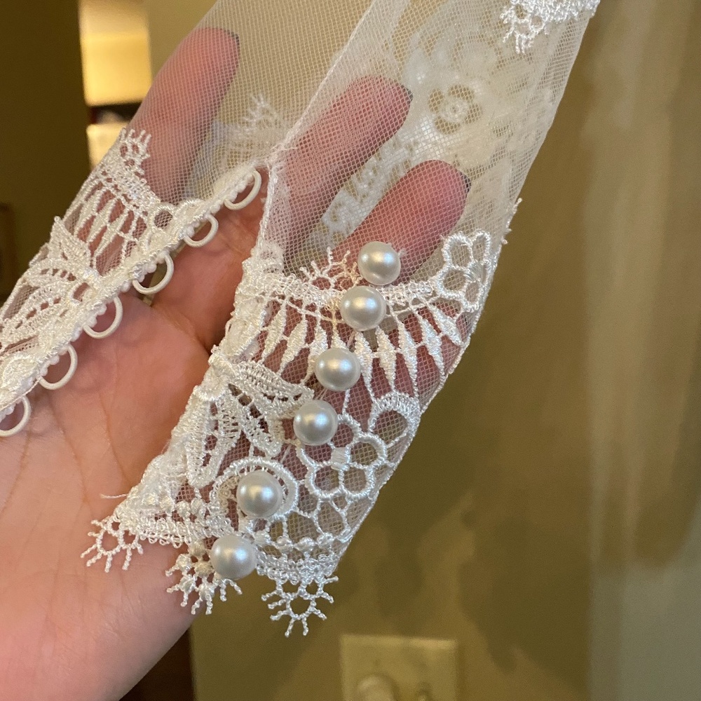 Allure Romance Wedding White Lace Dress - Picture 7 of 16